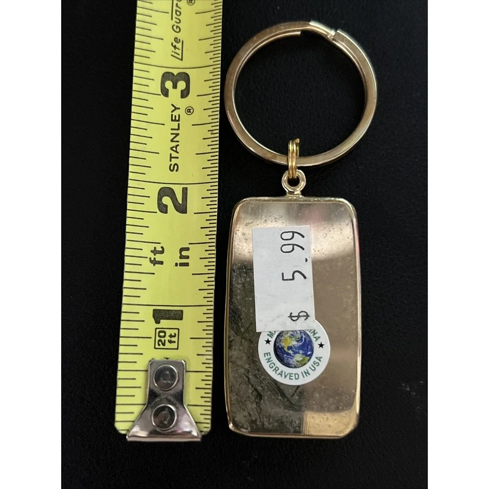 Lake Tahoe Bear Souvenir‎ Keychain Accessory USA Wood Engraved and Metal